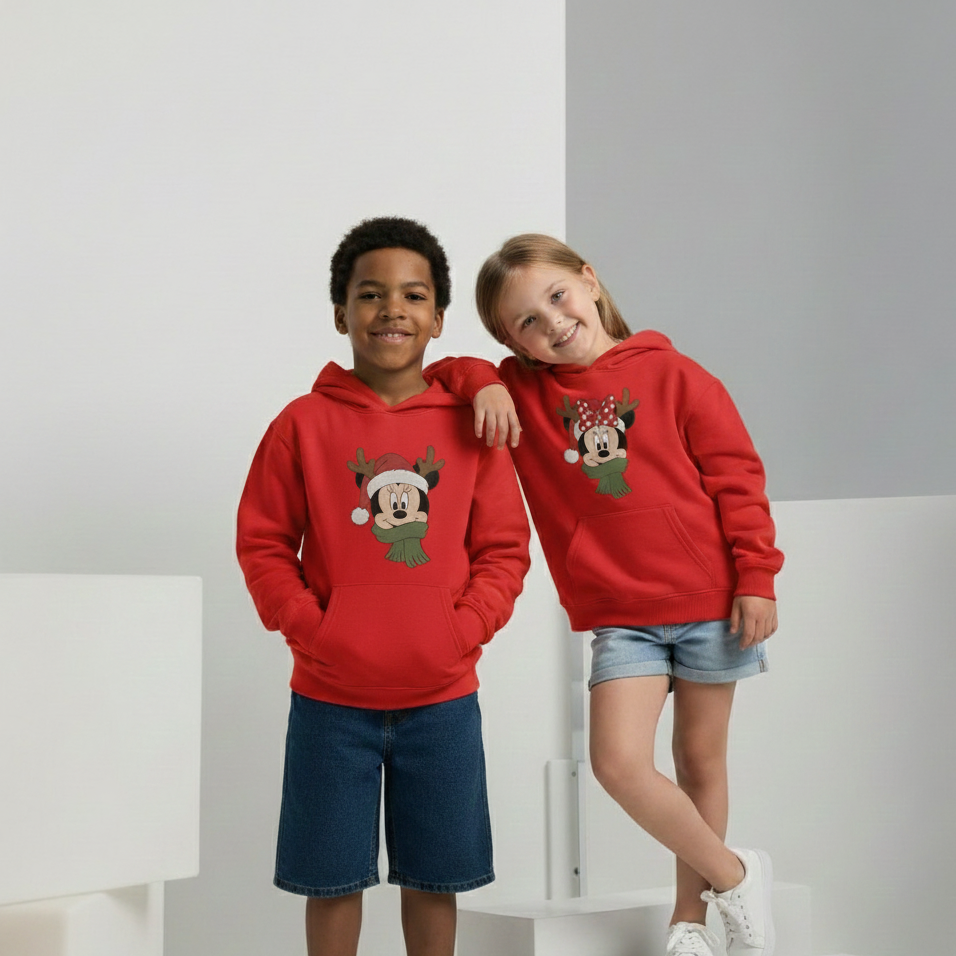Minnie Mouse Christmas Kids Hoodie